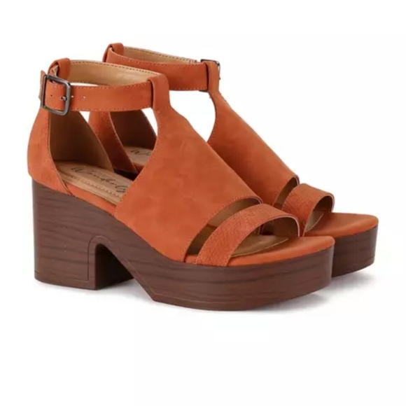 Wonderly Emilia Platform Sandals Burnt Orange Size 6 NWB - Picture 16 of 16